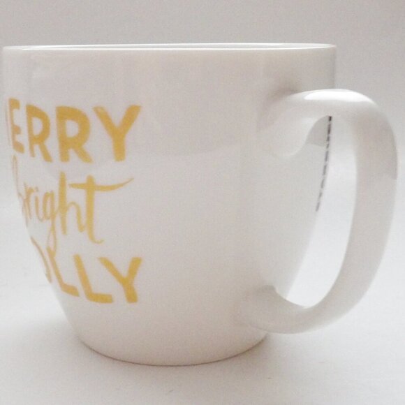 Starbucks 2016 Christmas Coffee Mug MERRY BRIGHT JOLLY Large 20 Oz. Size - Picture 4 of 7